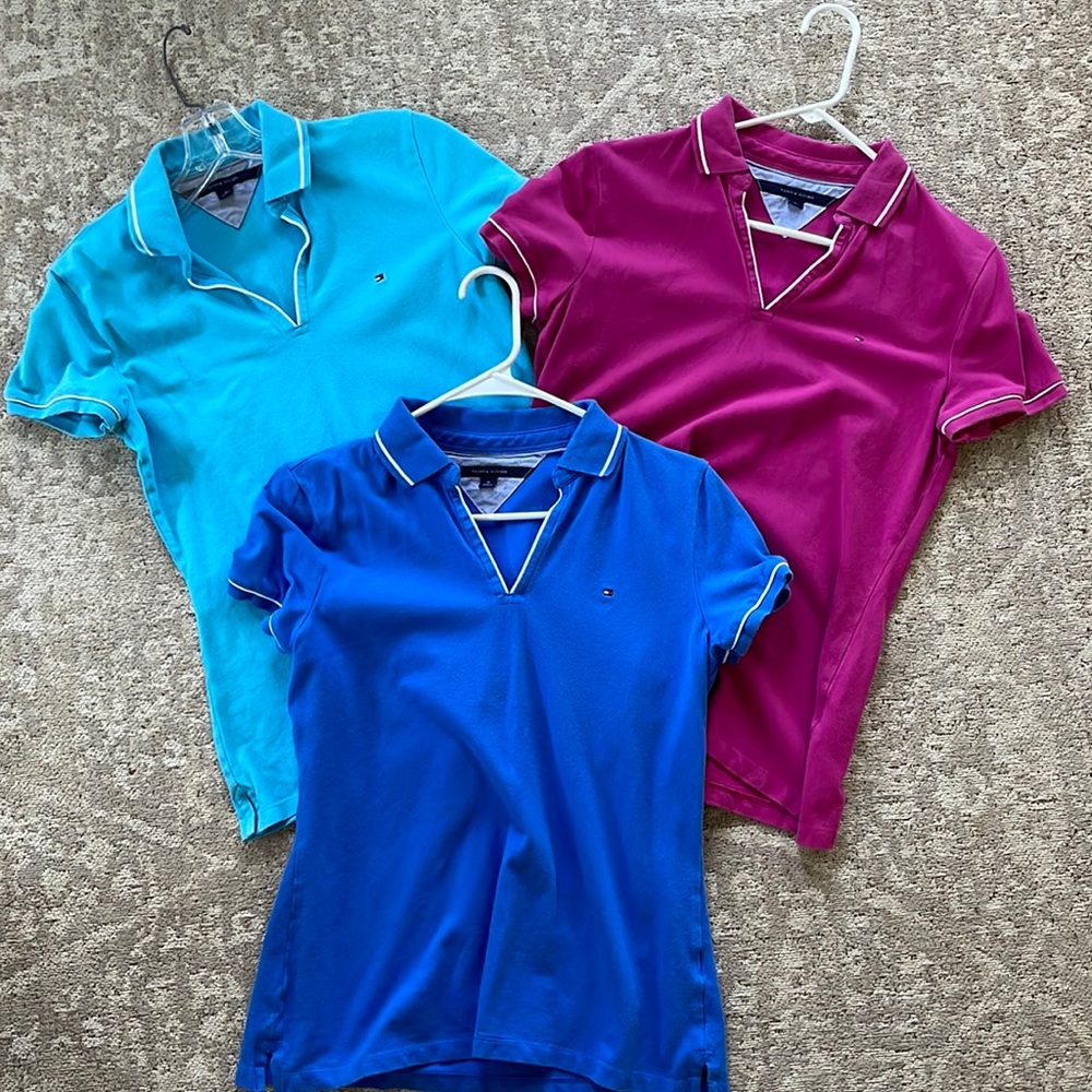 Tommy Hilfiger Lot of 3 Polo tops, size Medium